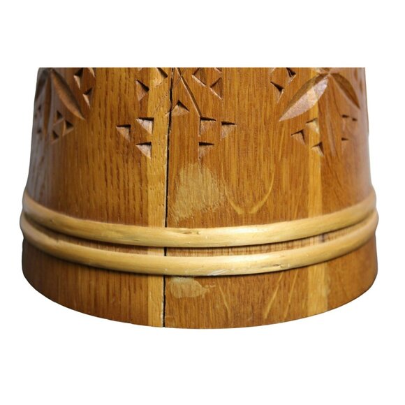 Beautiful Wood Swedish Pitcher With Intricate Desgins - Picture 7 of 7